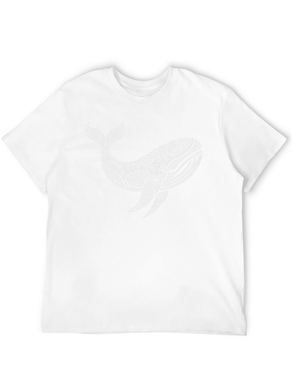 Whale Graphic Tee - Black Cotton T-Shirt