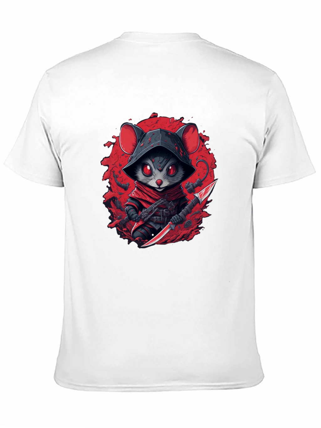Ninja Mouse Graphic Tee - Cool Cartoon Animal T-Shirt