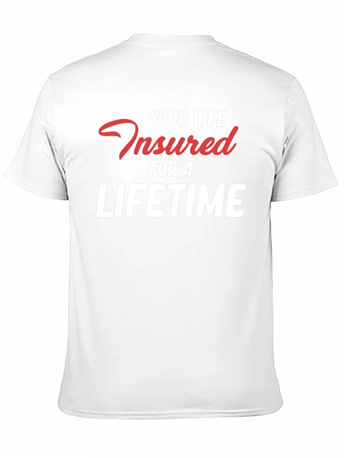Insured For a Lifetime Graphic Tee - Black