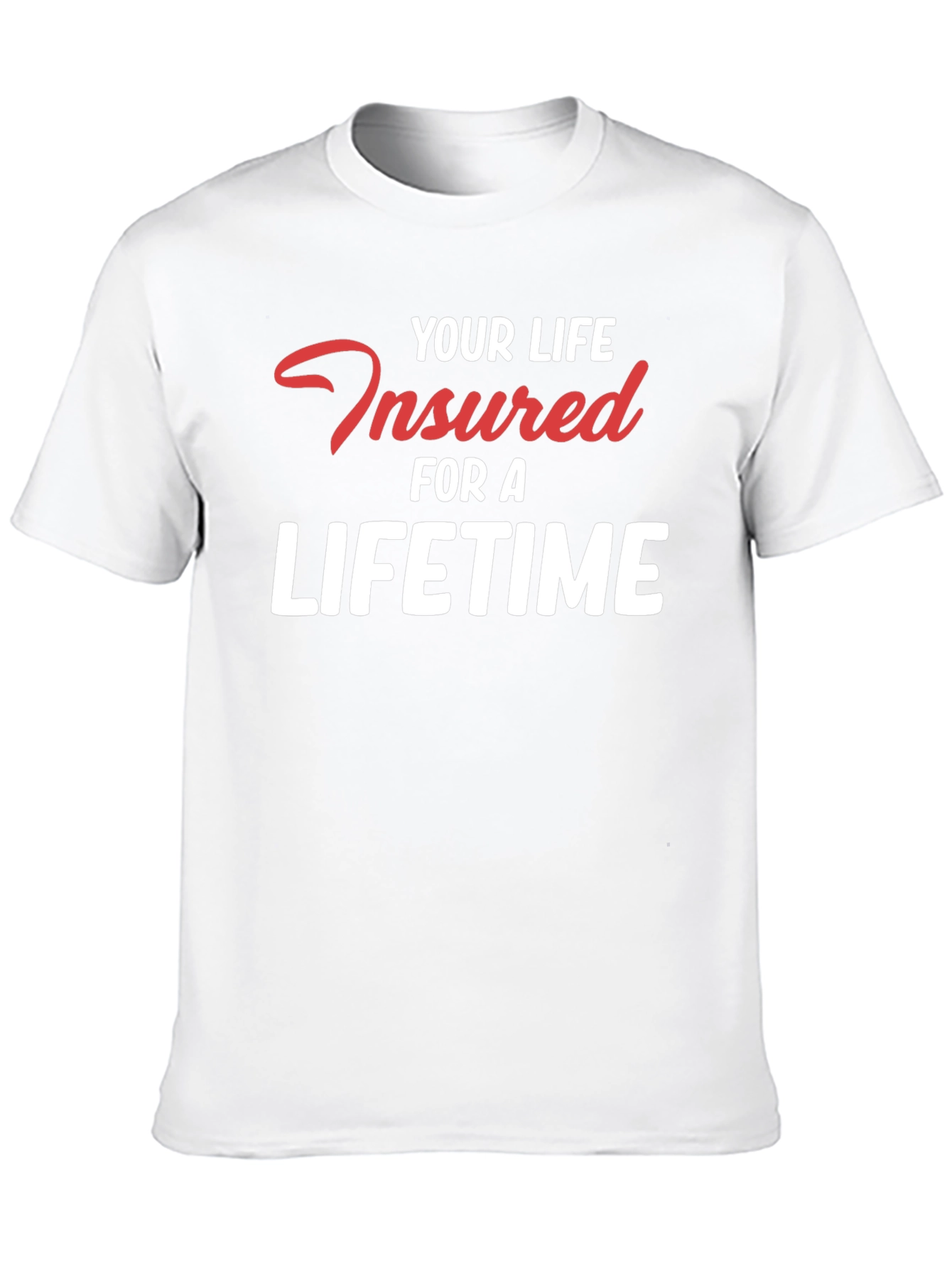Insured For a Lifetime Graphic Tee - Black