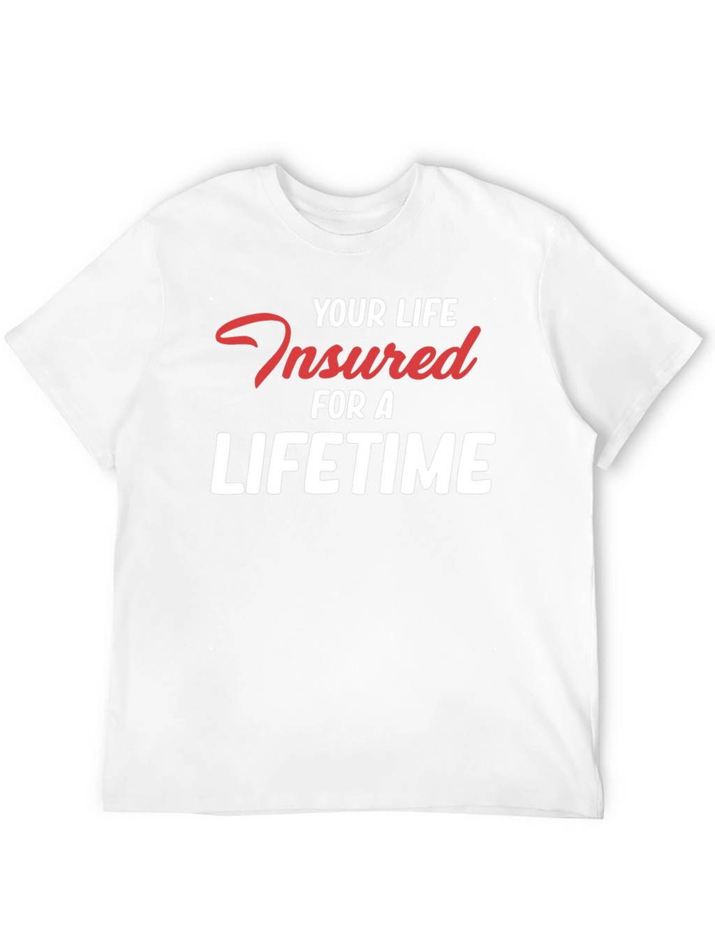 Insured For a Lifetime Graphic Tee - Black