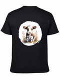 Cute Cow Graphic T-Shirt - Unisex Black Tee