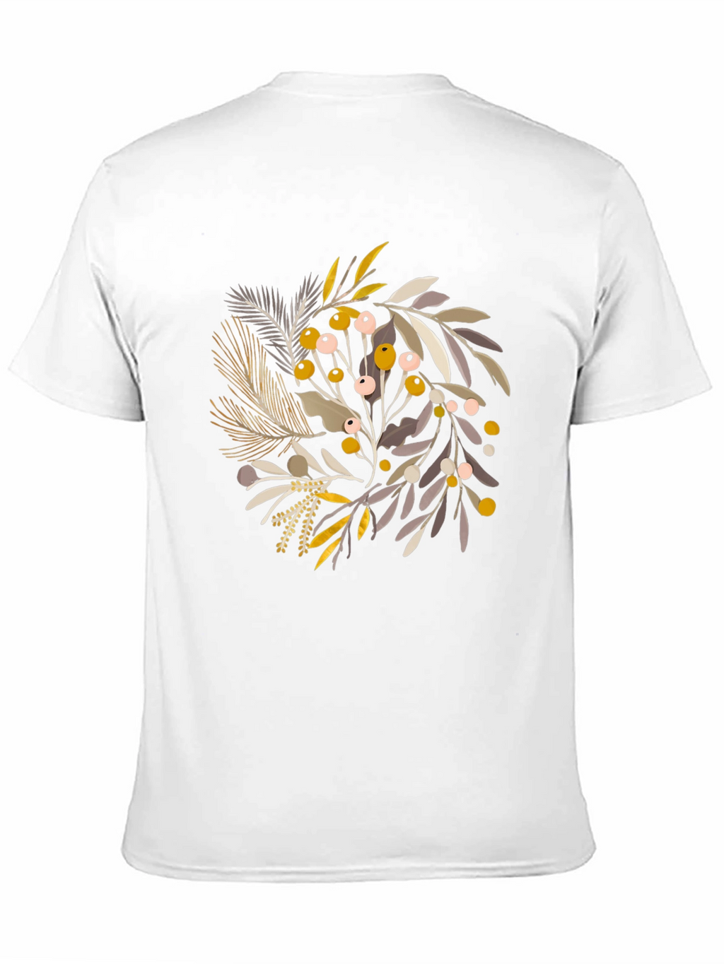 Botanical Graphic Black T-Shirt