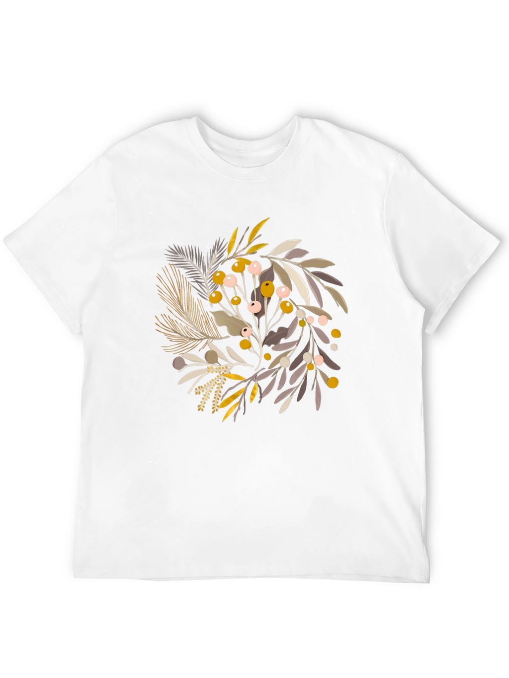 Botanical Graphic Black T-Shirt