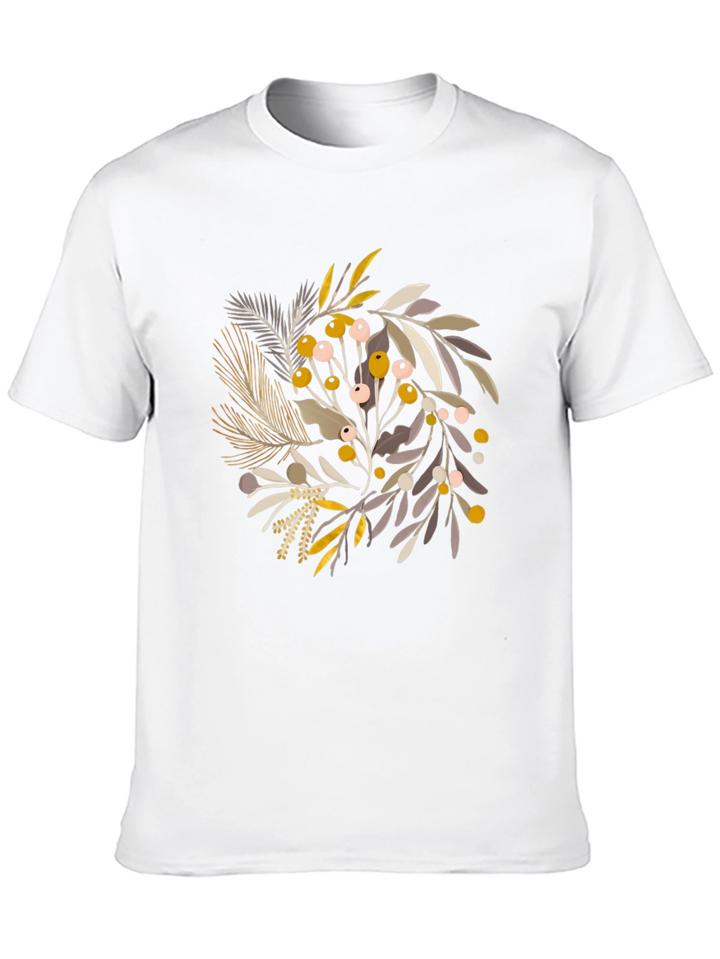 Botanical Graphic Black T-Shirt