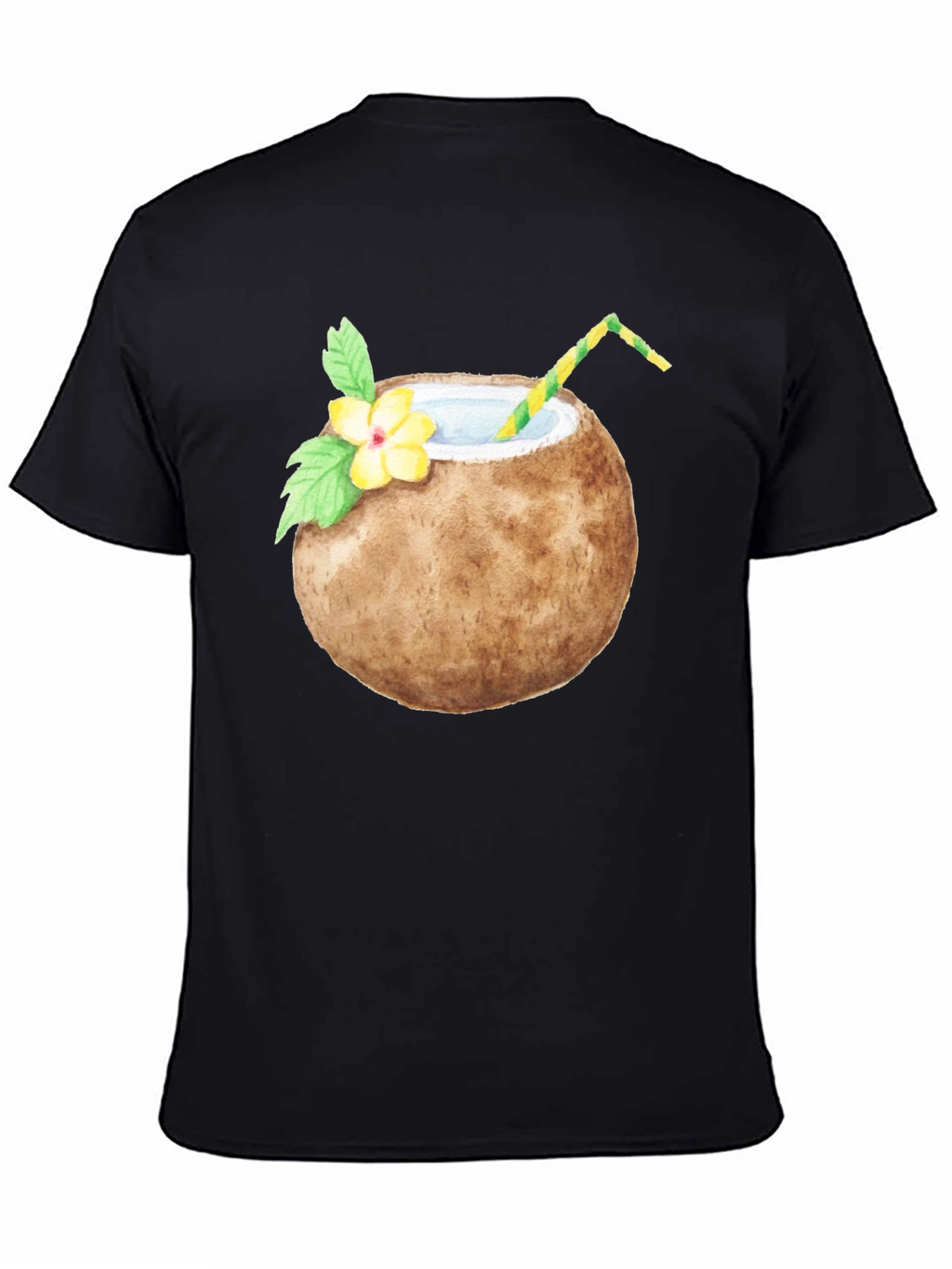 Coconut Drink Graphic Tee - Tropical T-Shirt