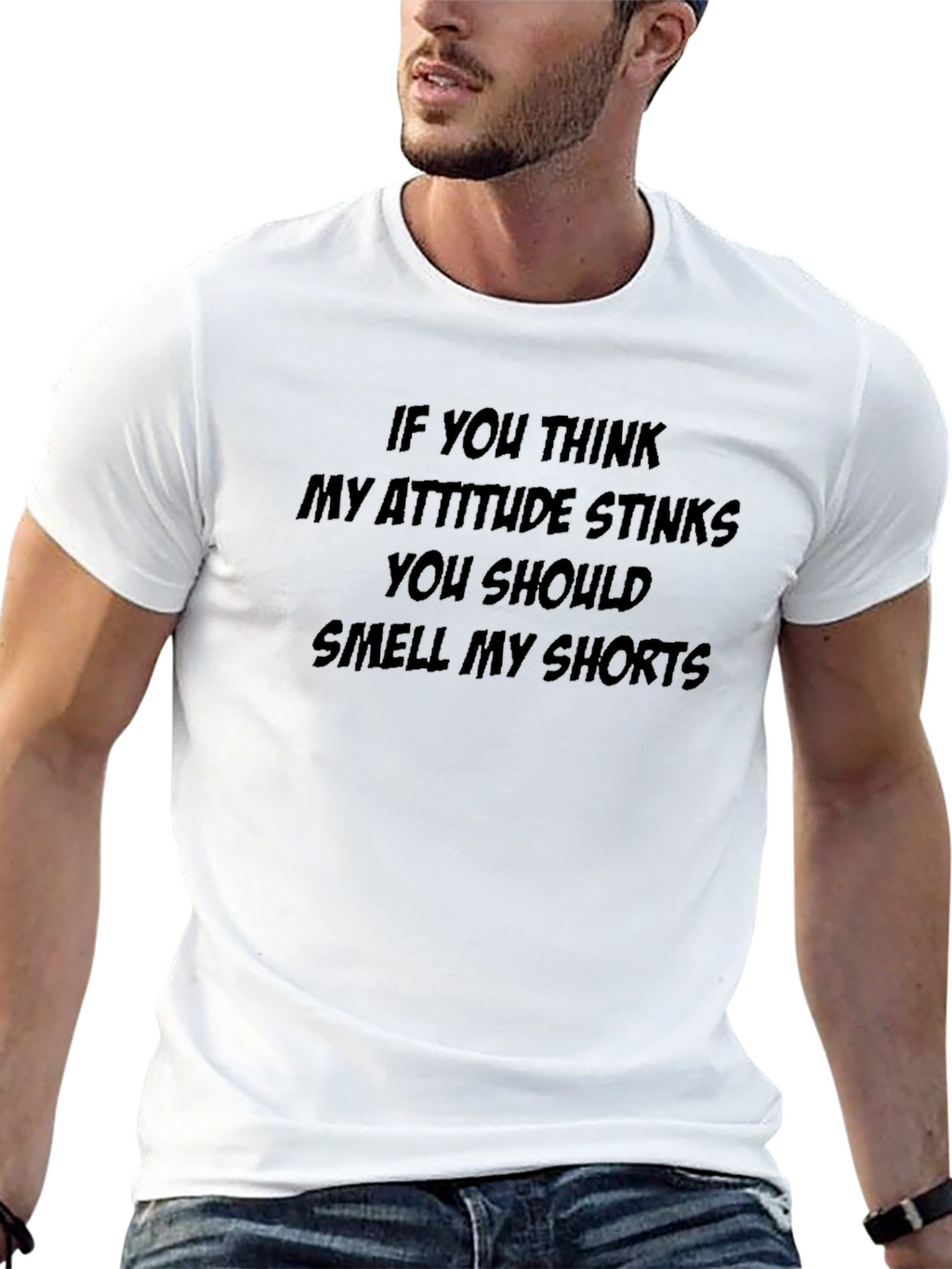 Attitude Stinks Humor T-Shirt