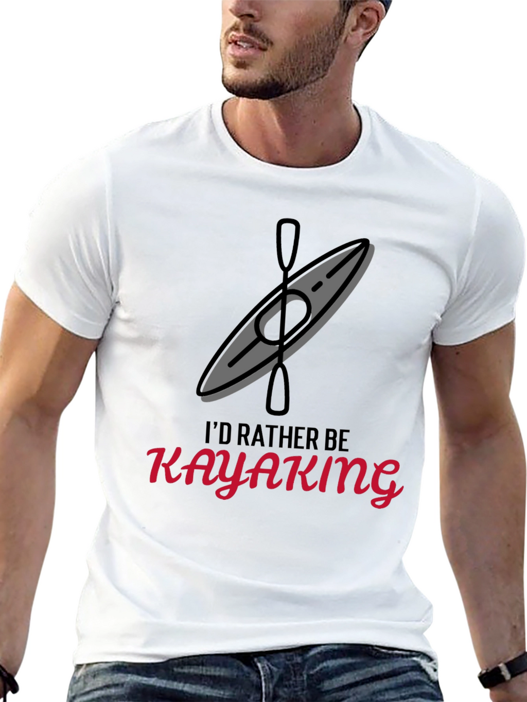 Id Rather Be Kayaking Graphic T-Shirt