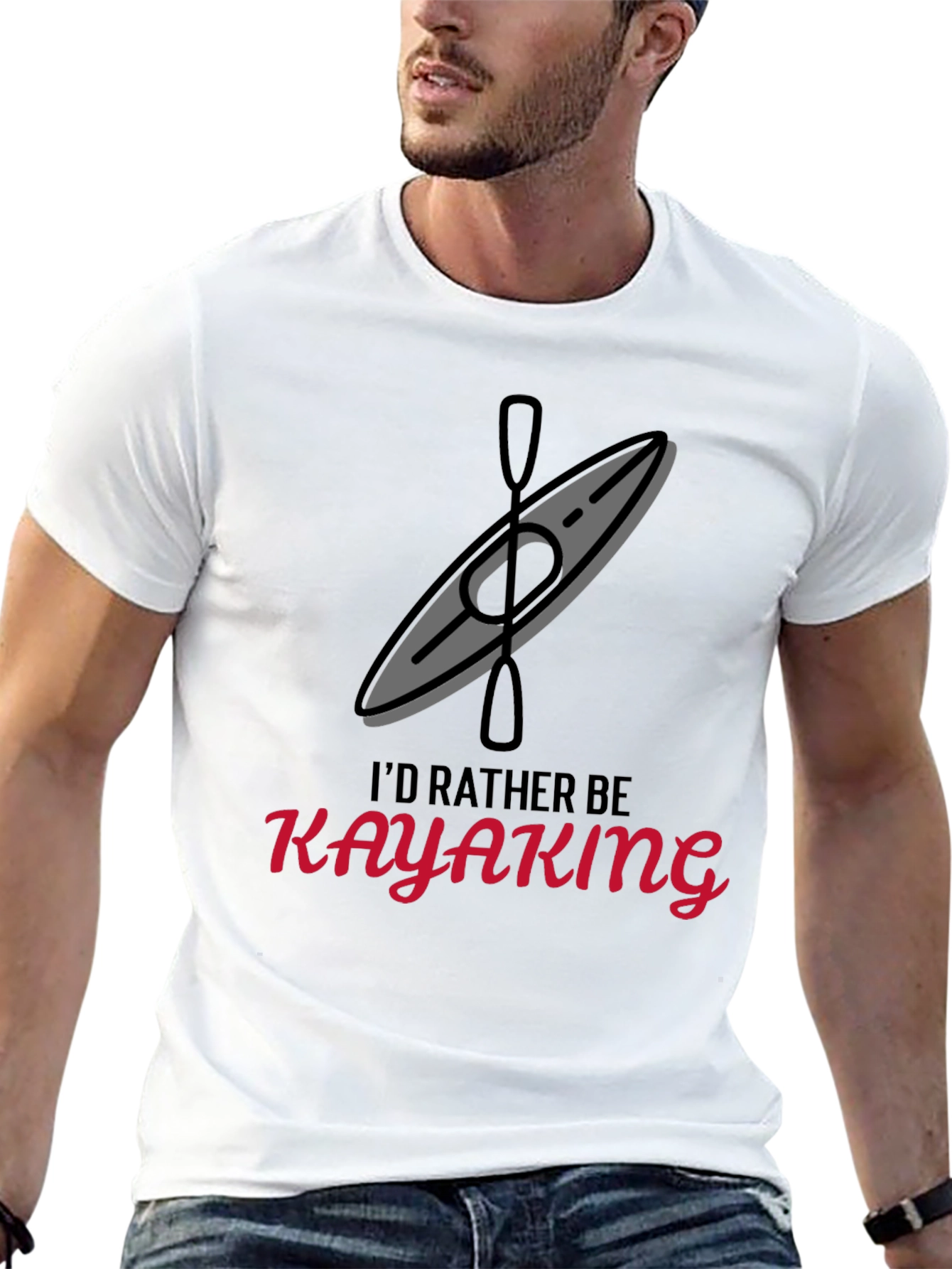 Id Rather Be Kayaking Graphic T-Shirt