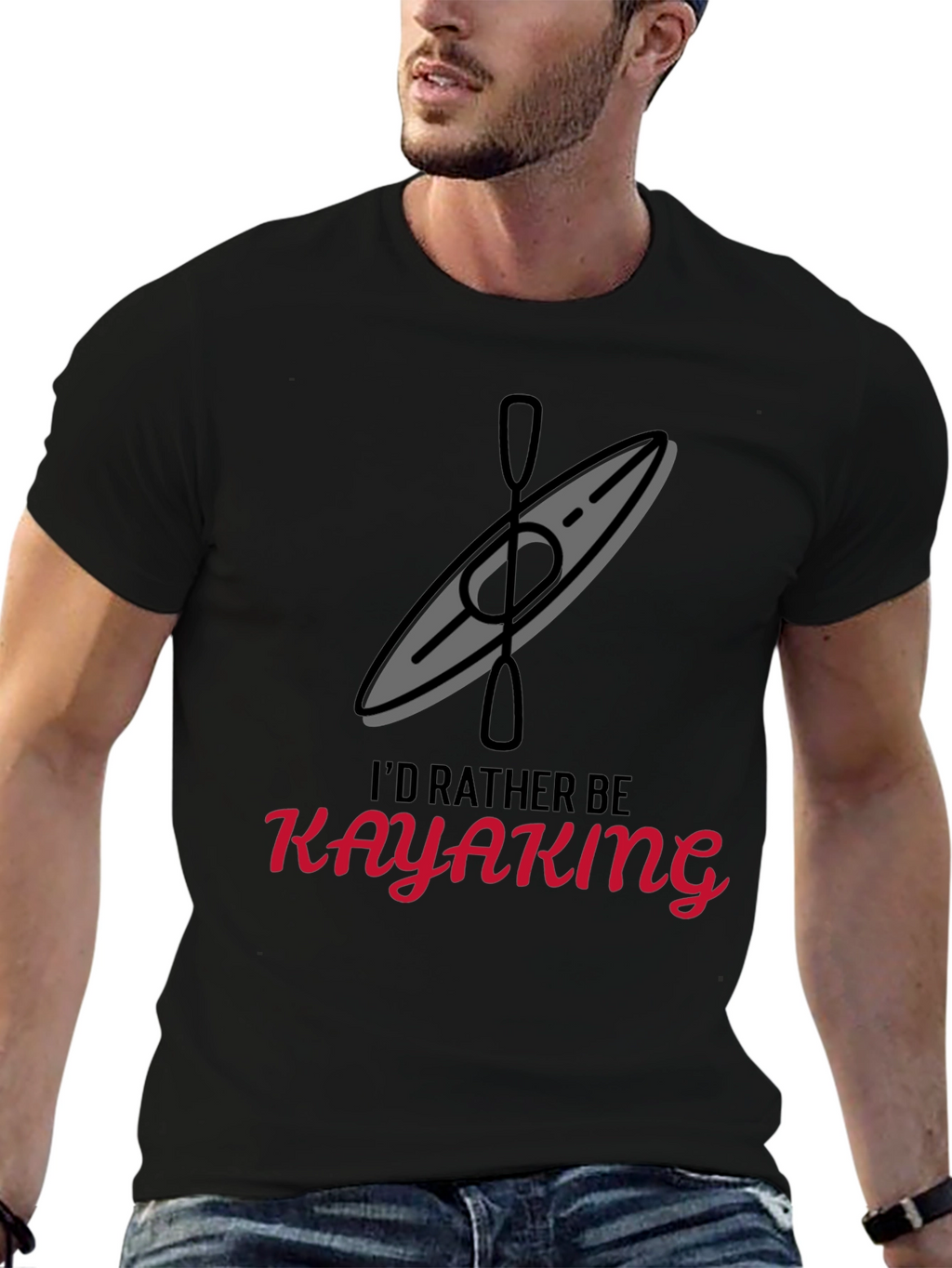 Id Rather Be Kayaking Graphic T-Shirt