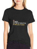 My Favorite Weapon Graphic T-Shirt - Black