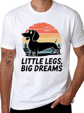 Little Legs Big Dreams Dachshund T-Shirt