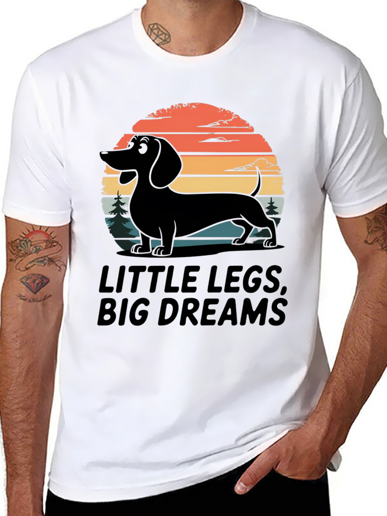 Little Legs Big Dreams Dachshund T-Shirt
