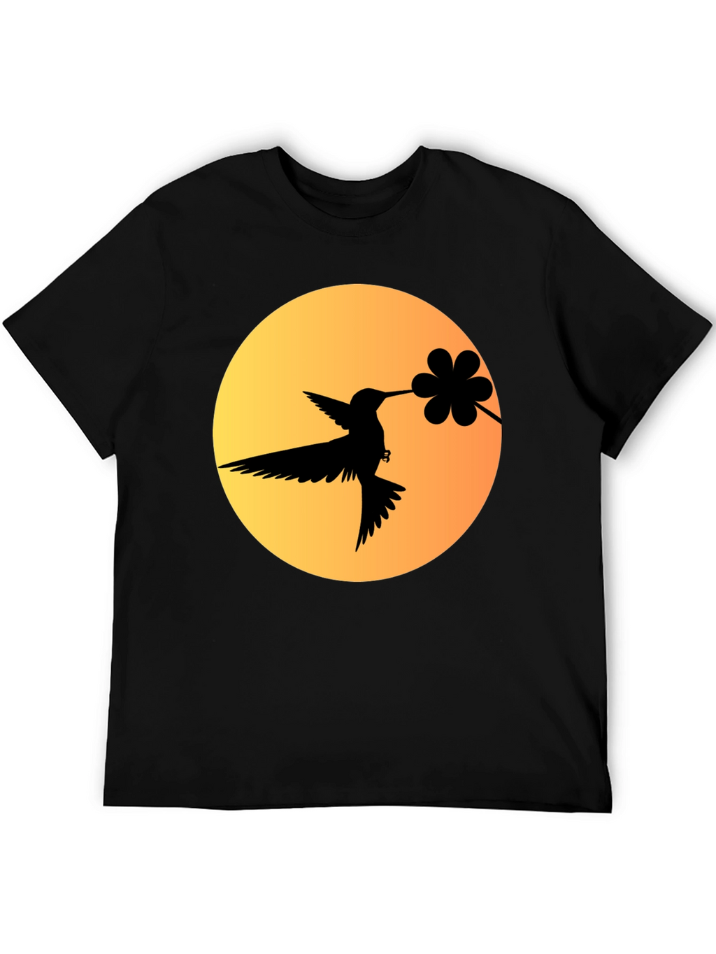 Hummingbird & Flower Graphic Tee