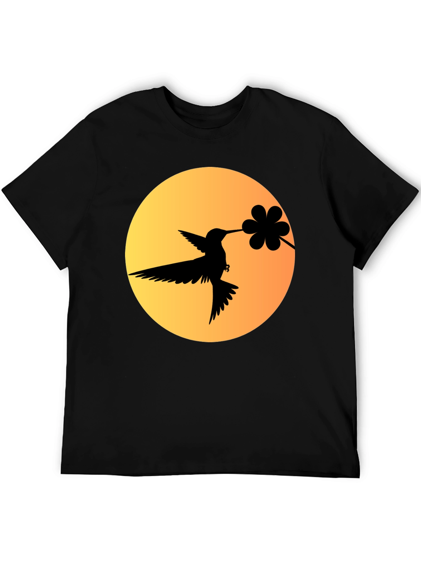 Hummingbird & Flower Graphic Tee