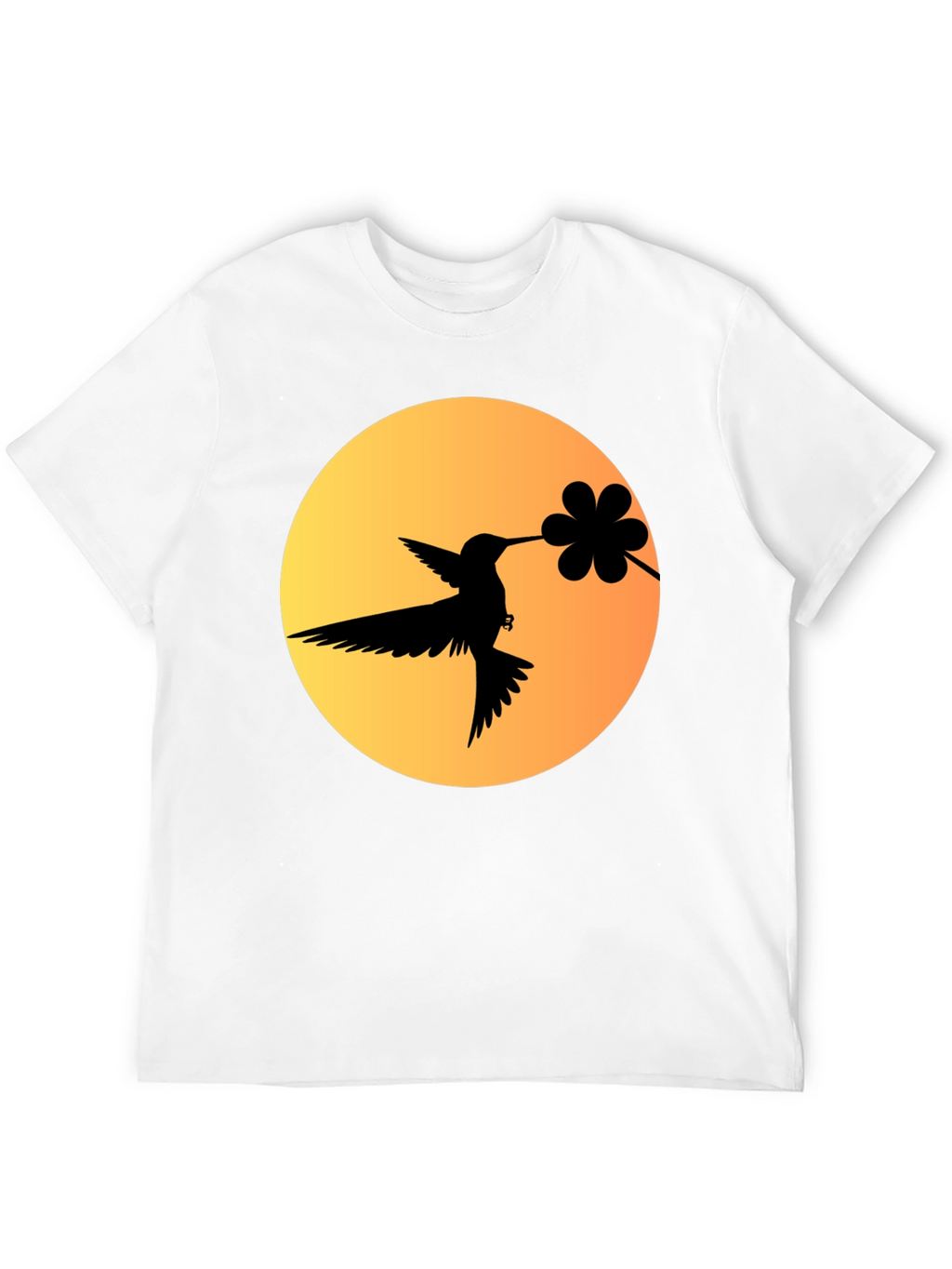 Hummingbird & Flower Graphic Tee