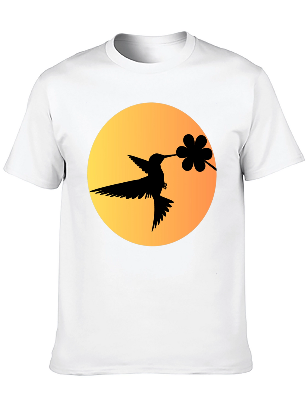 Hummingbird & Flower Graphic Tee