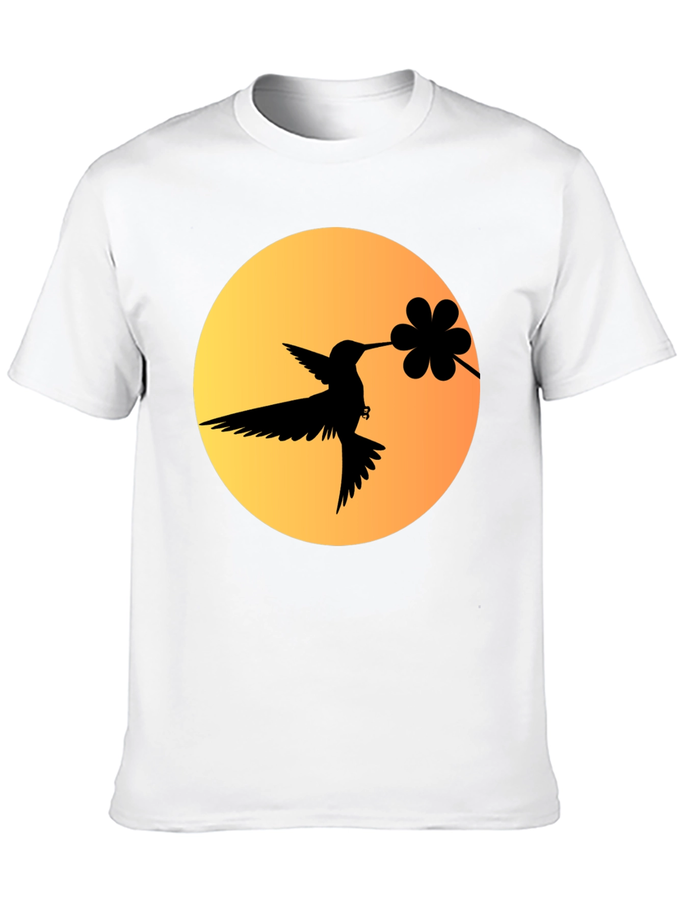 Hummingbird & Flower Graphic Tee