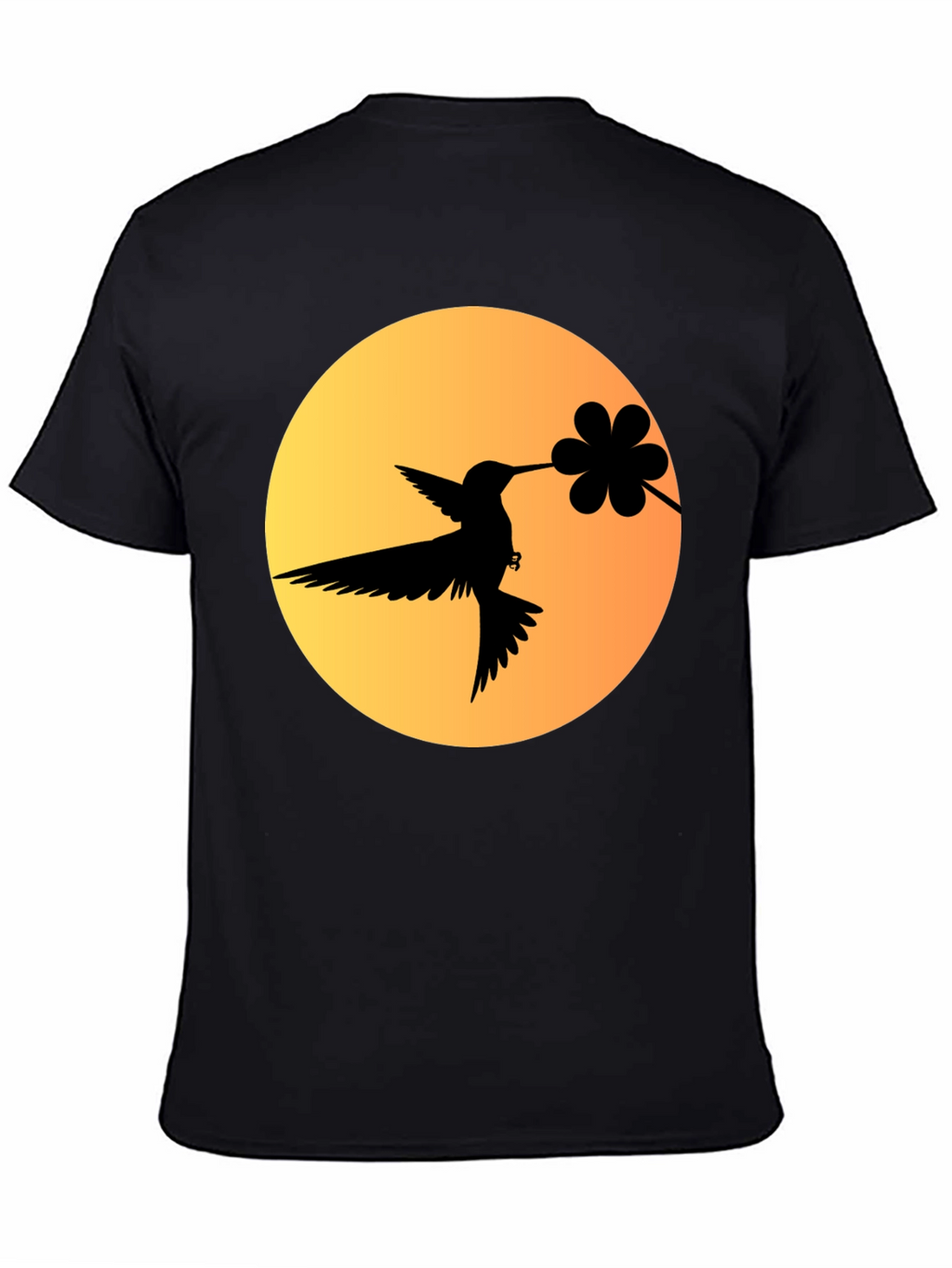 Hummingbird & Flower Graphic Tee