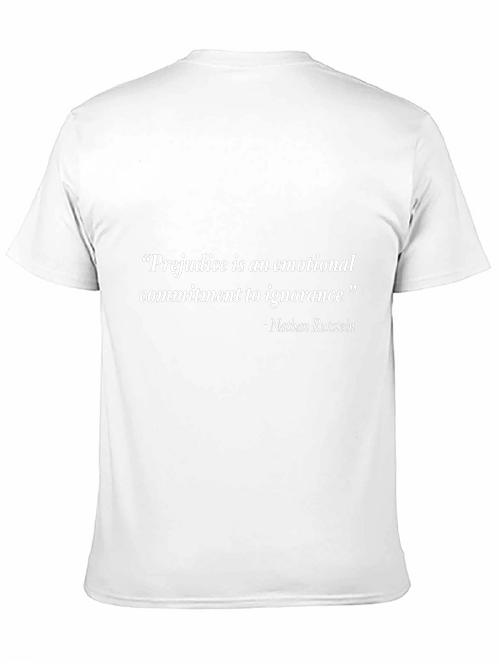Prejudice Quote Black T-Shirt