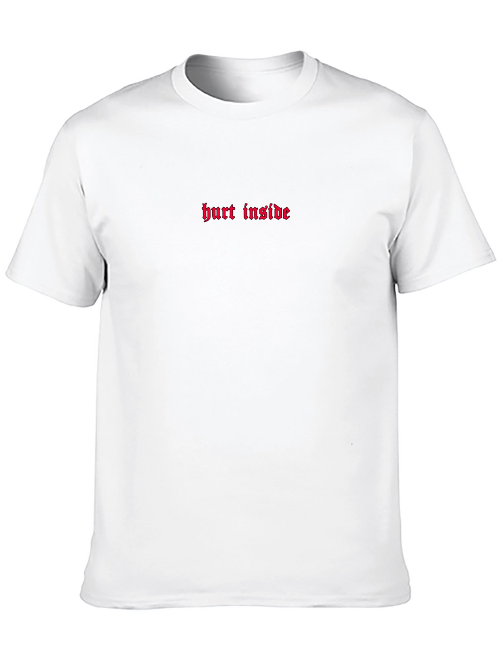 Hurt Inside Embroidered Black T-Shirt