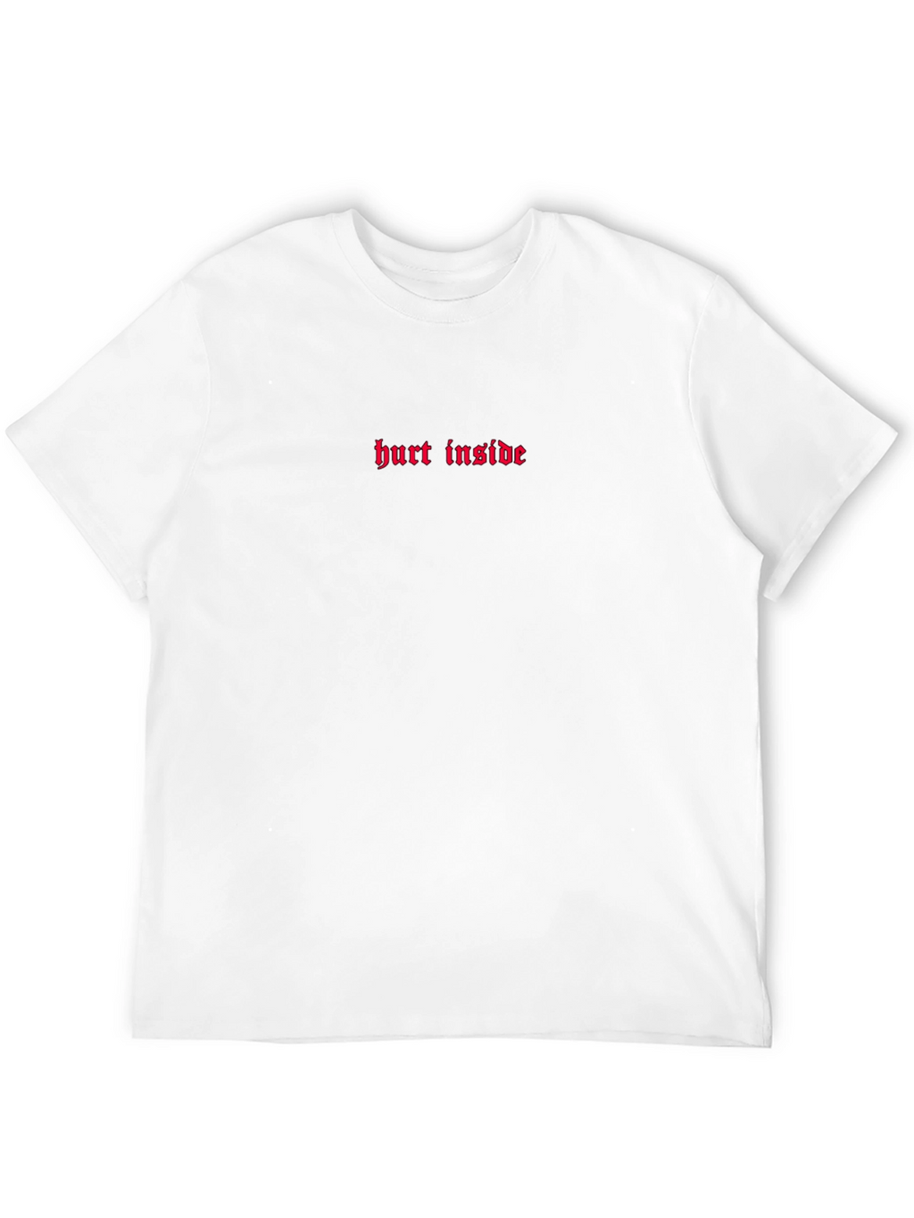 Hurt Inside Embroidered Black T-Shirt