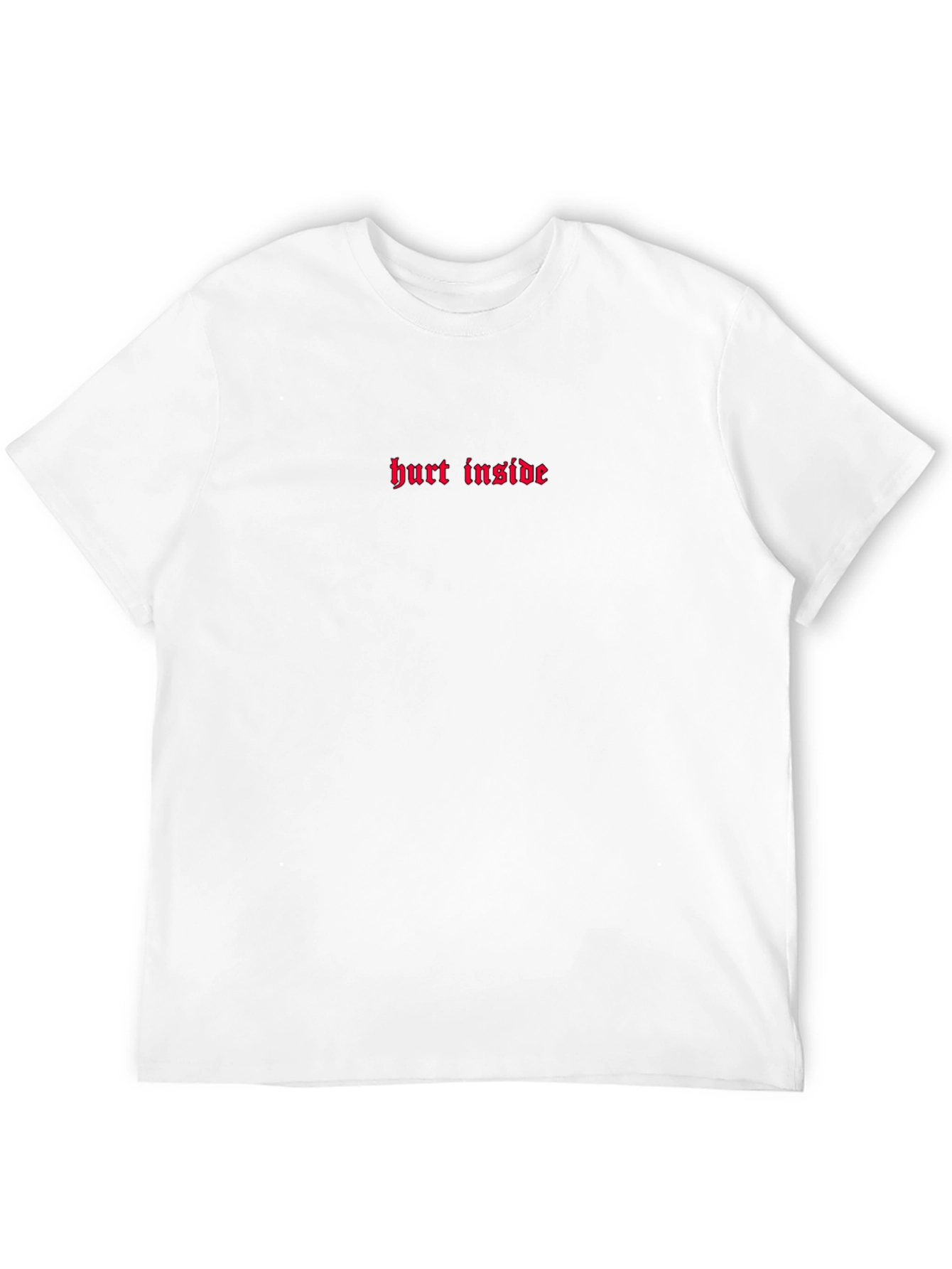 Hurt Inside Embroidered Black T-Shirt