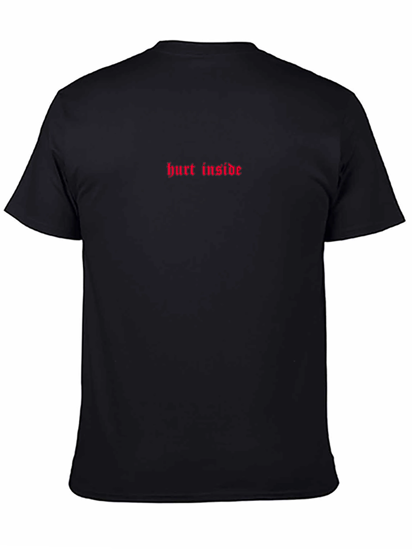 Hurt Inside Embroidered Black T-Shirt