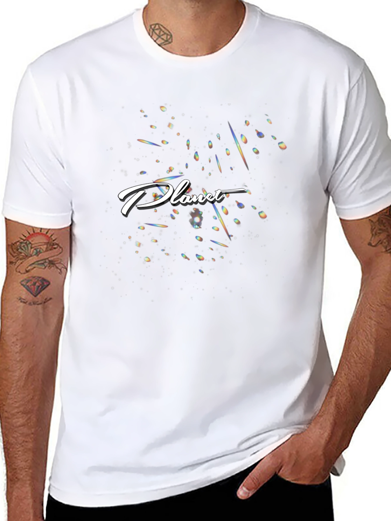 Planet Graphic Black T-Shirt
