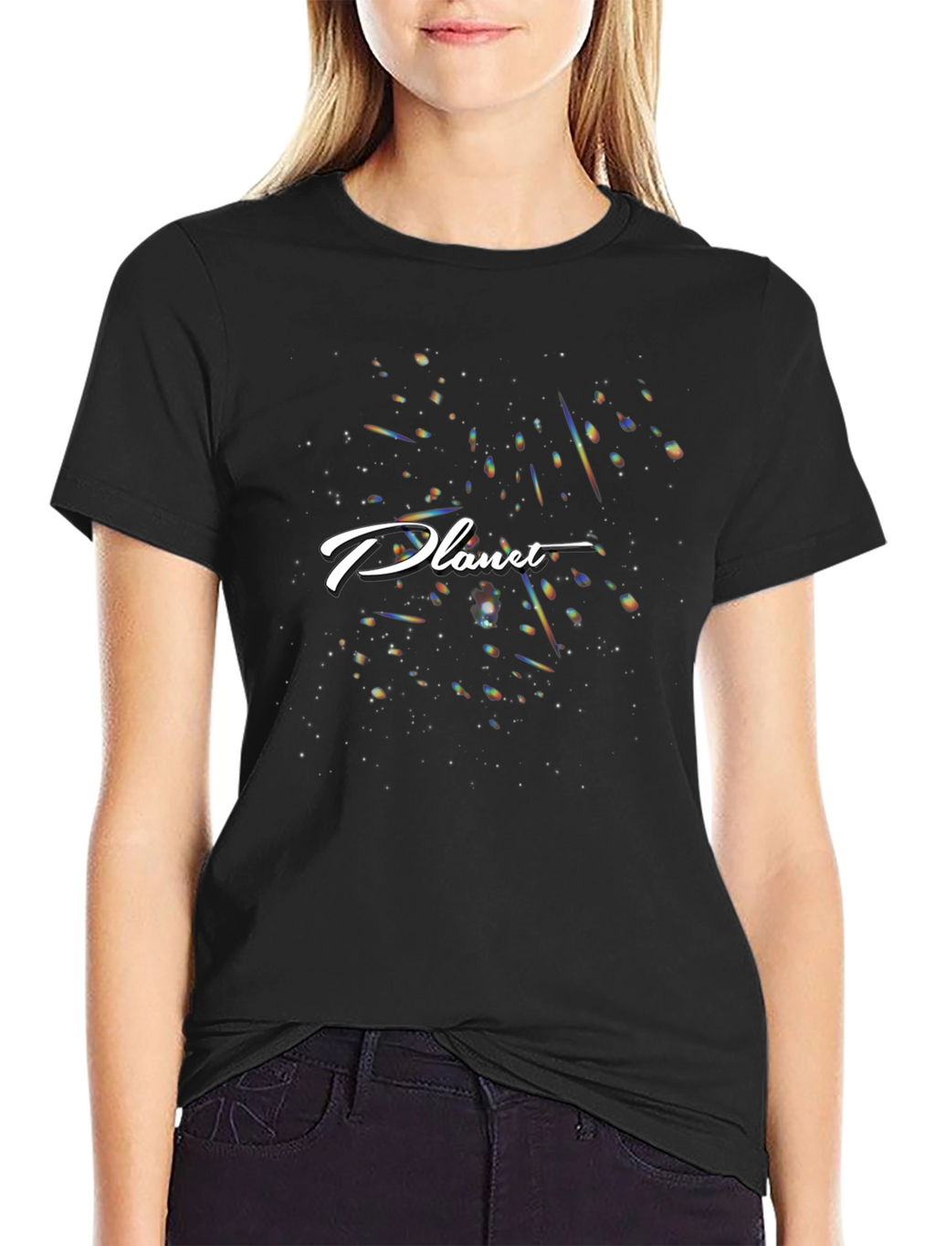 Planet Graphic Black T-Shirt