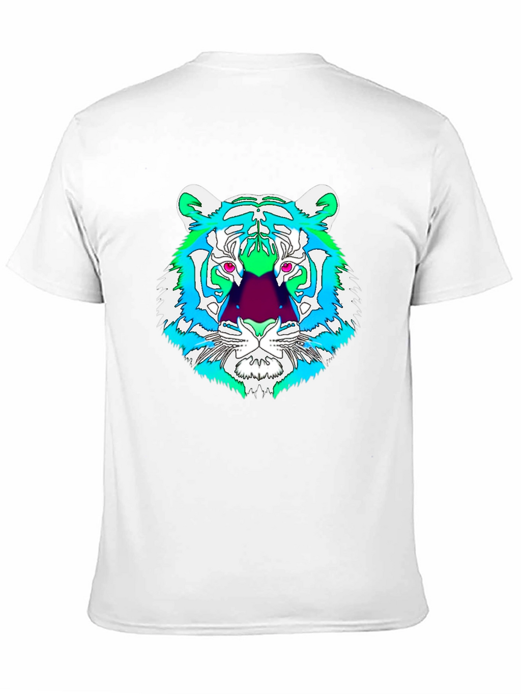 Vibrant Tiger Graphic Tee - Mens Black T-Shirt