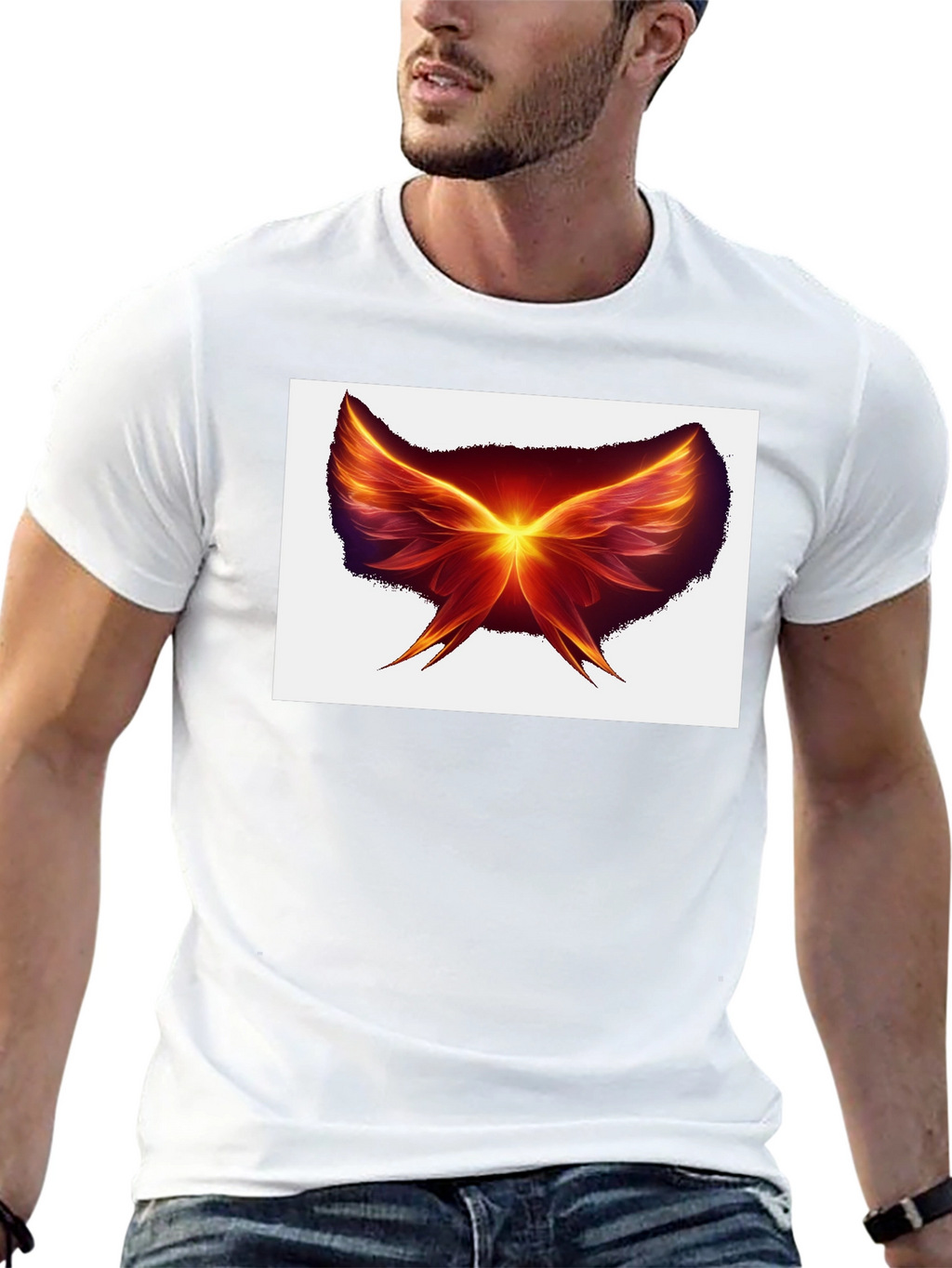 Fiery Wings Black T-Shirt