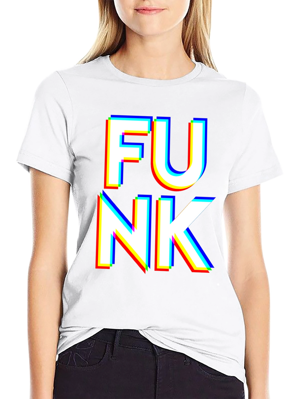 Funky Black T-Shirt - Bold Graphic Print