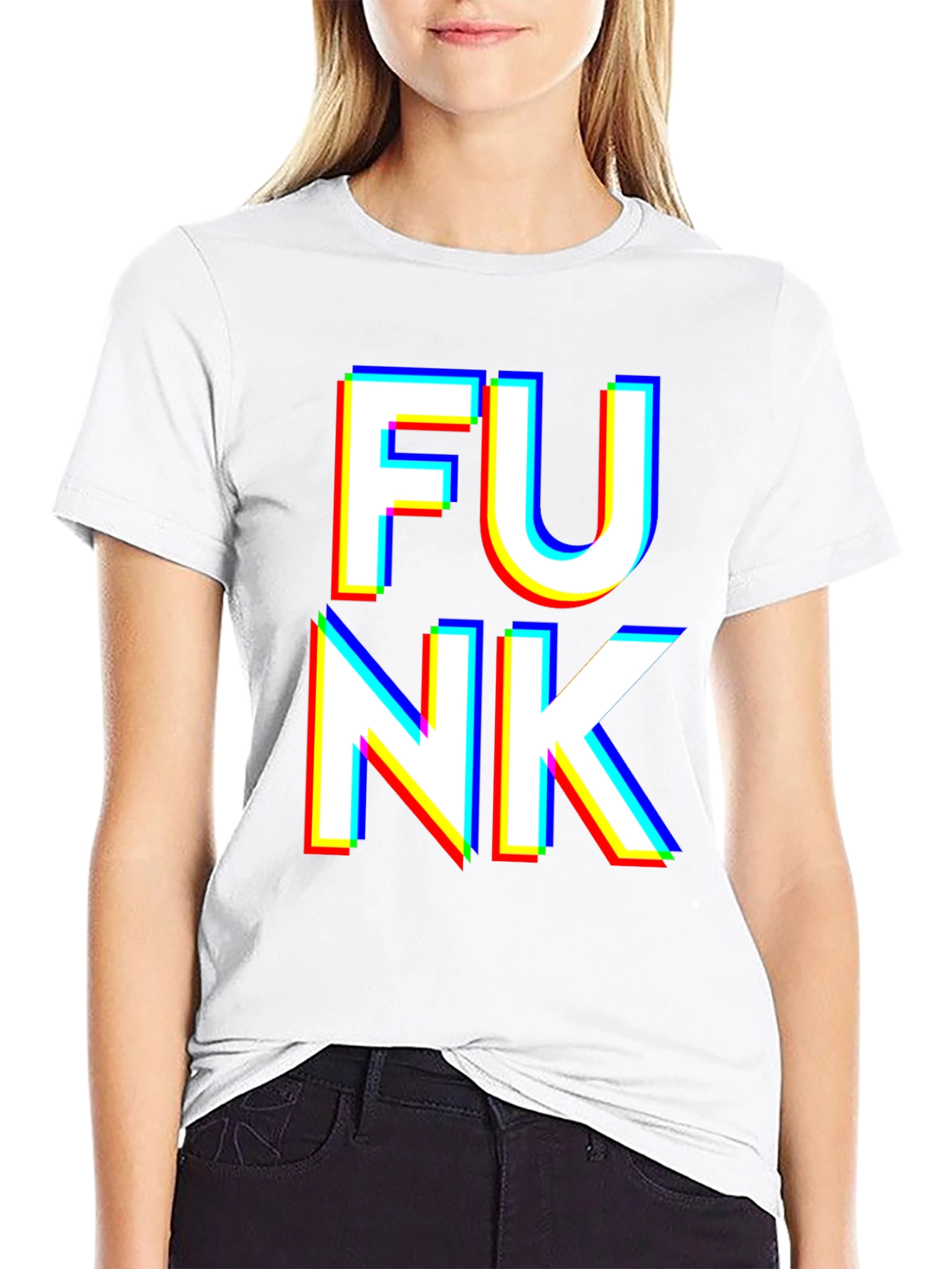 Funky Black T-Shirt - Bold Graphic Print