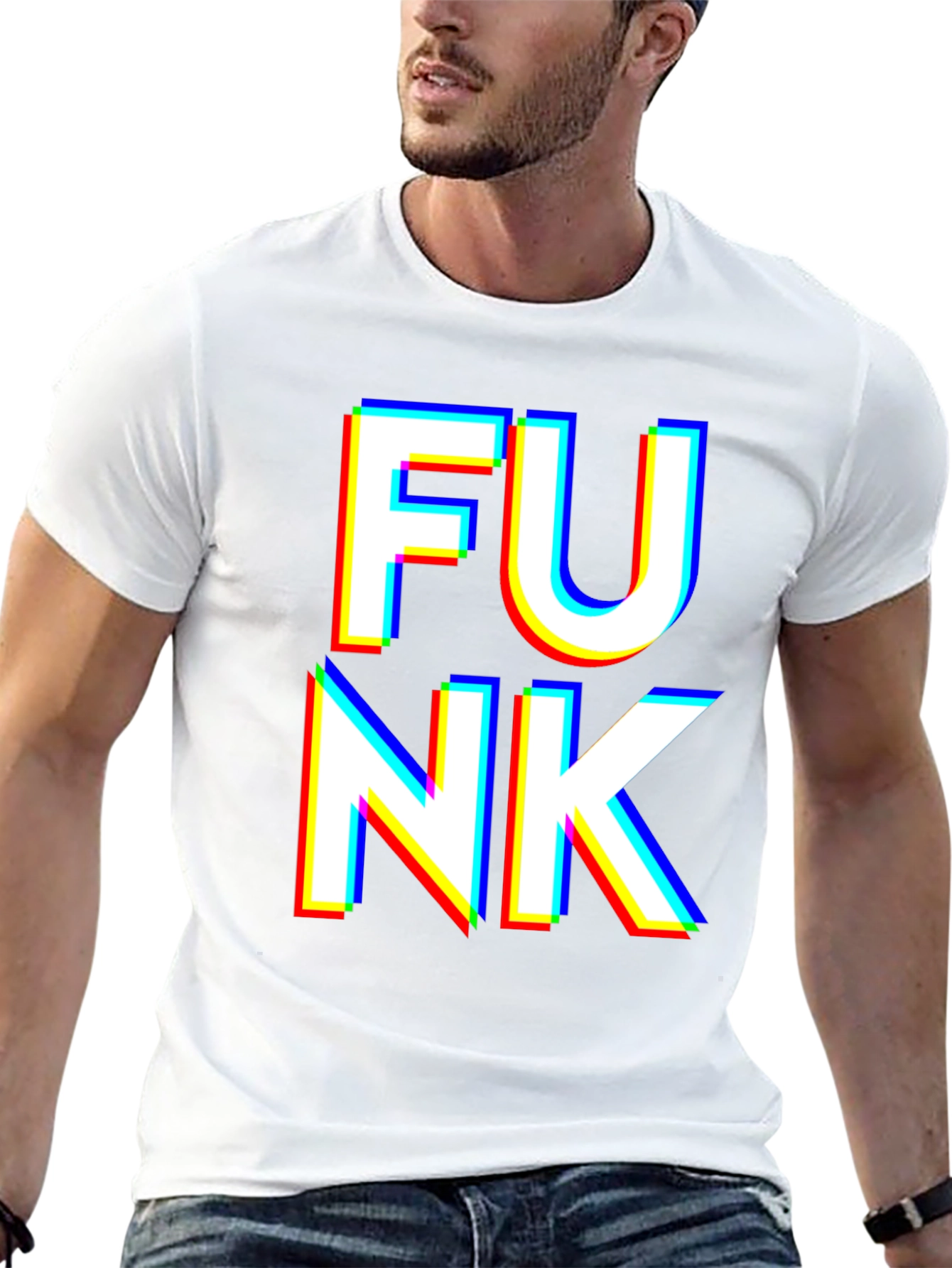 Funky Black T-Shirt - Bold Graphic Print