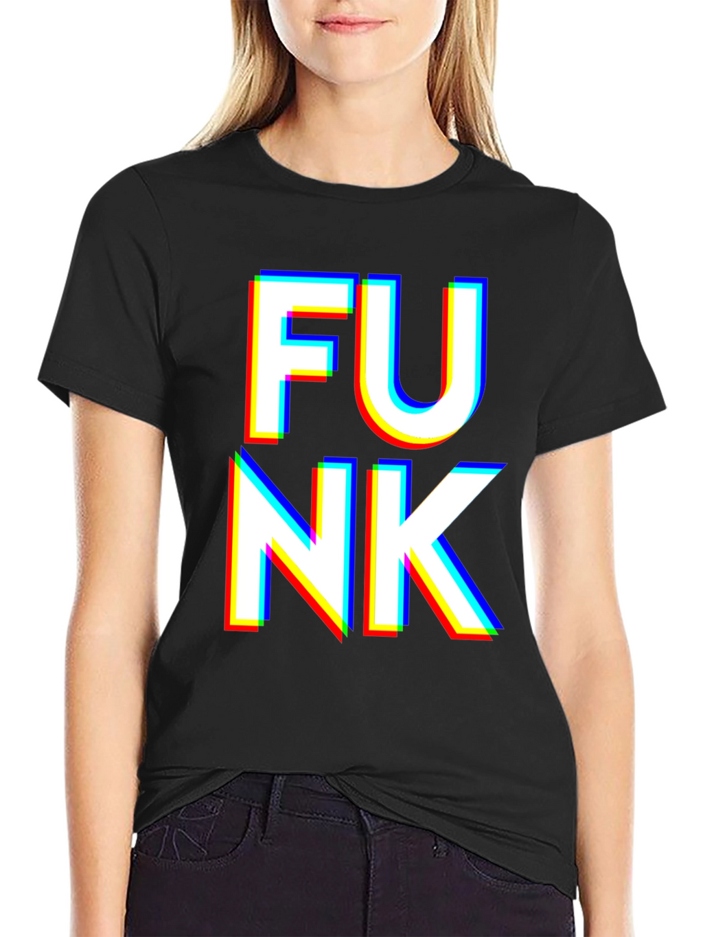 Funky Black T-Shirt - Bold Graphic Print