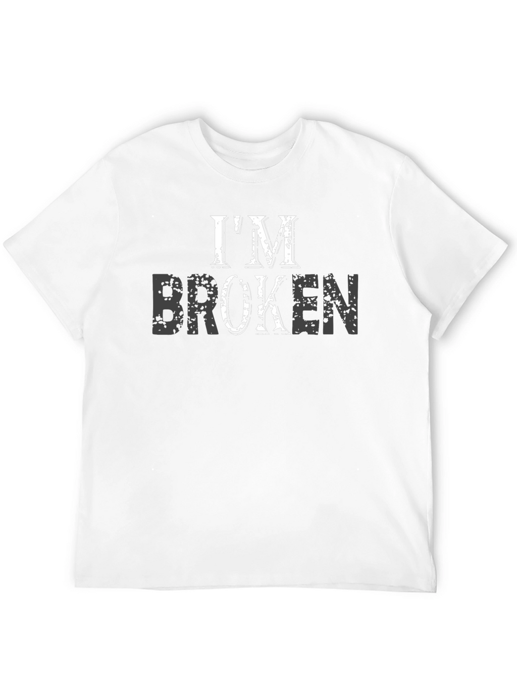Im Broken Black Graphic T-Shirt