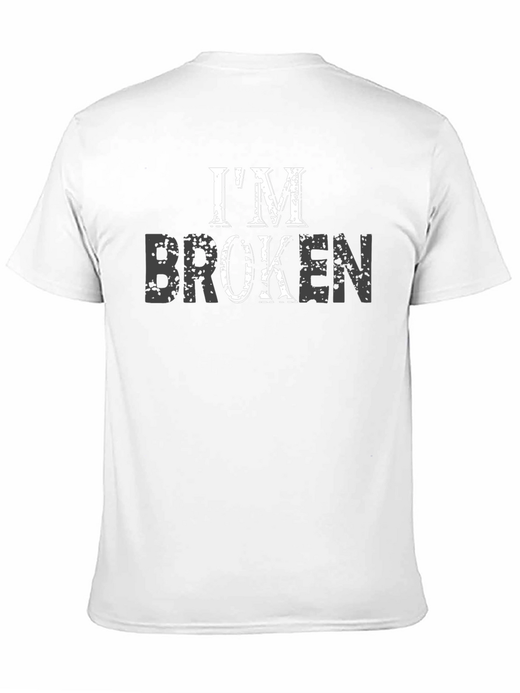 Im Broken Black Graphic T-Shirt
