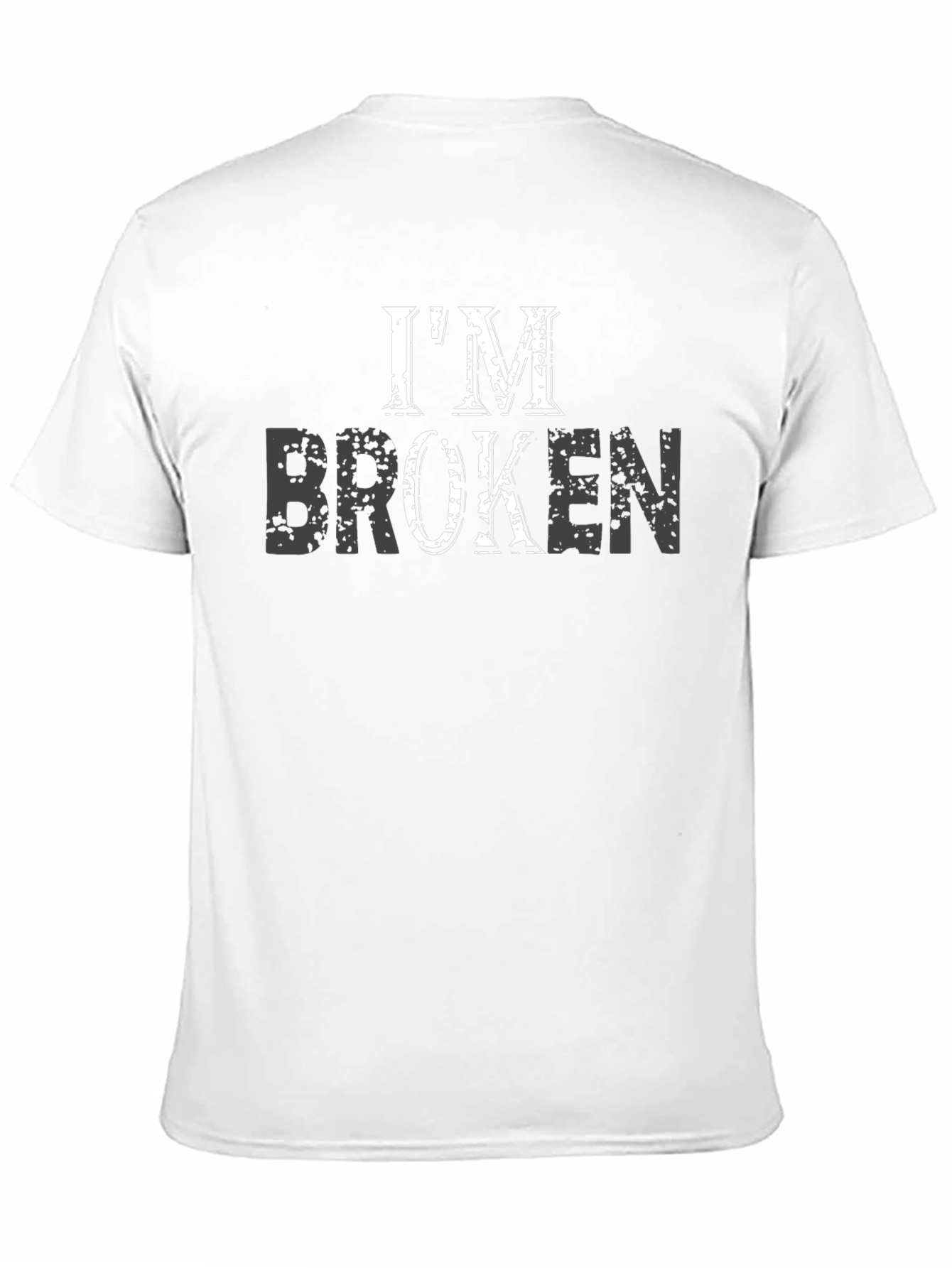 Im Broken Black Graphic T-Shirt