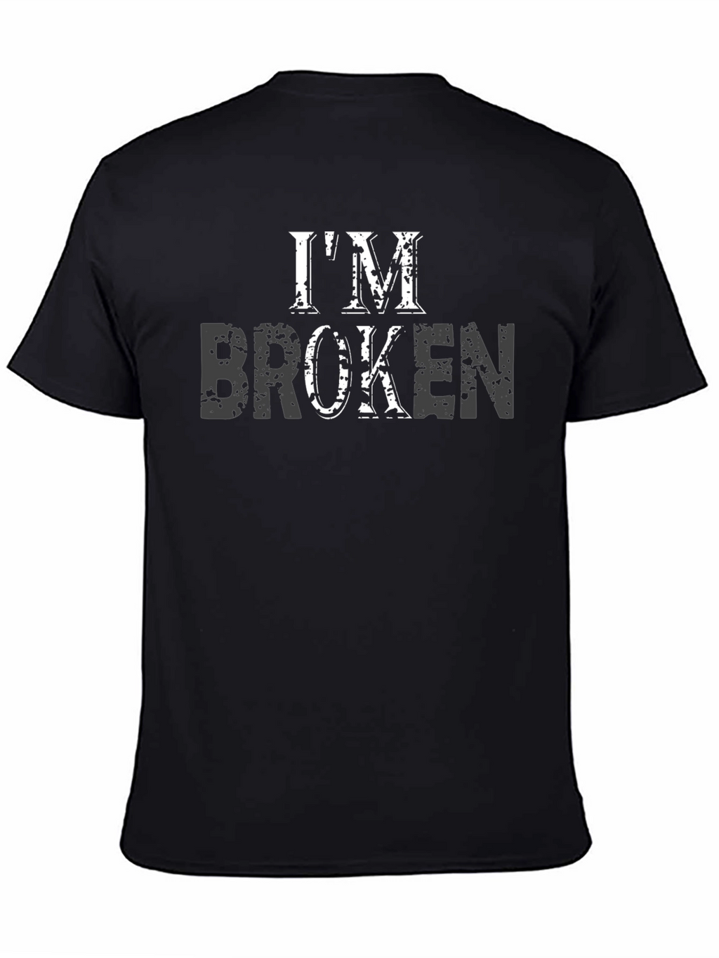 Im Broken Black Graphic T-Shirt