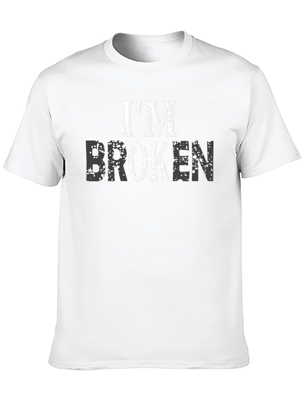 Im Broken Black Graphic T-Shirt