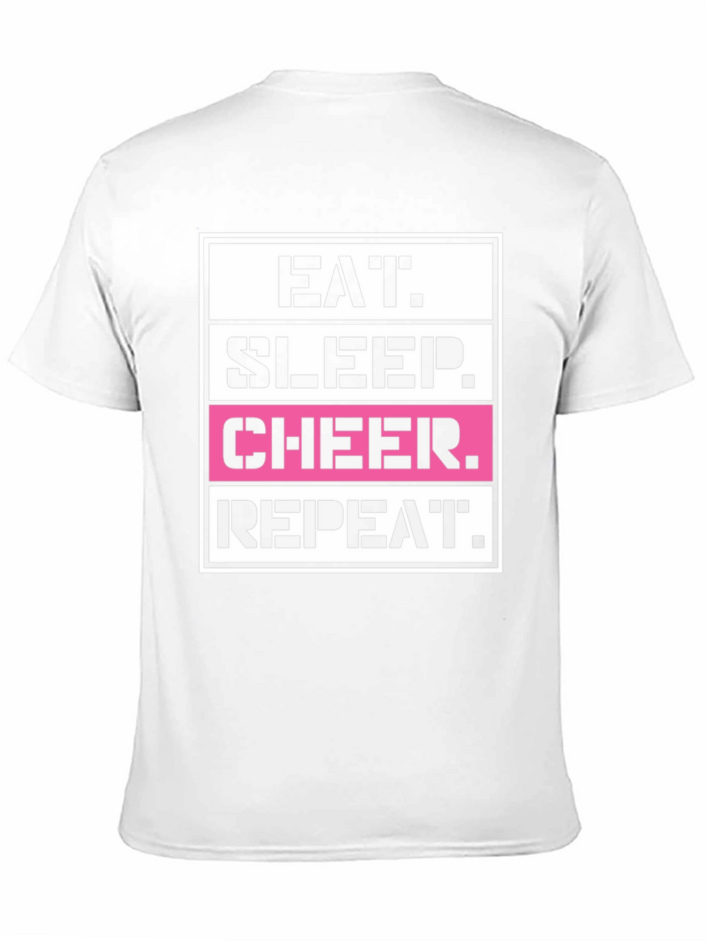 Eat Sleep Cheer Repeat Graphic T-Shirt