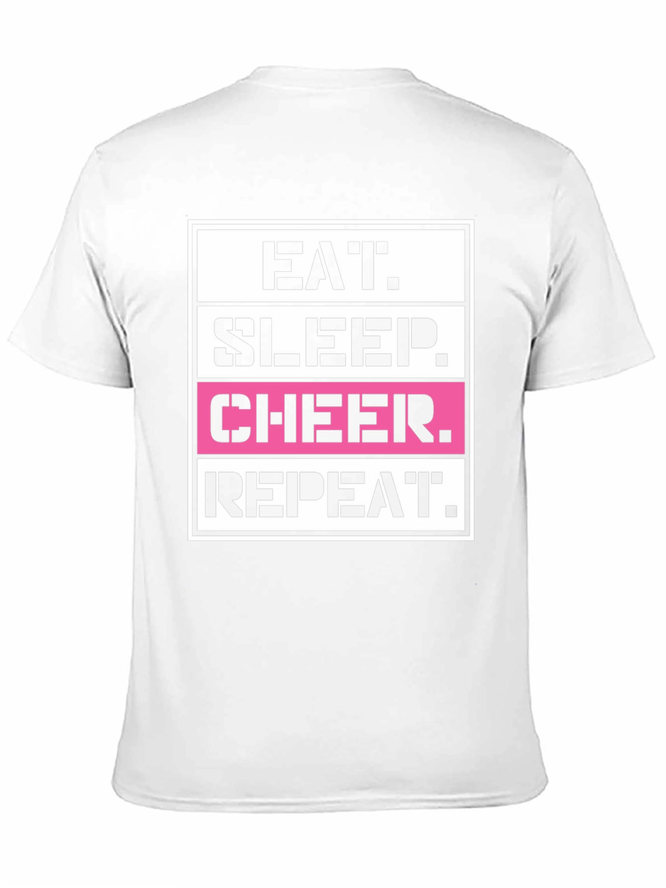 Eat Sleep Cheer Repeat Graphic T-Shirt
