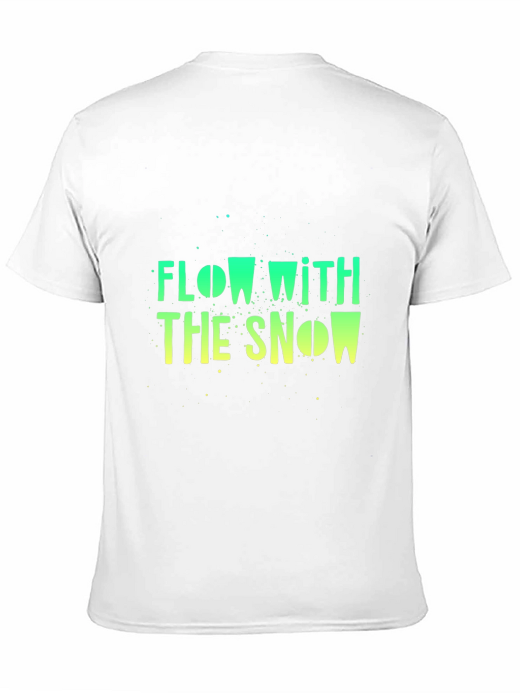 Flow With The Snow Black Graphic T-Shirt