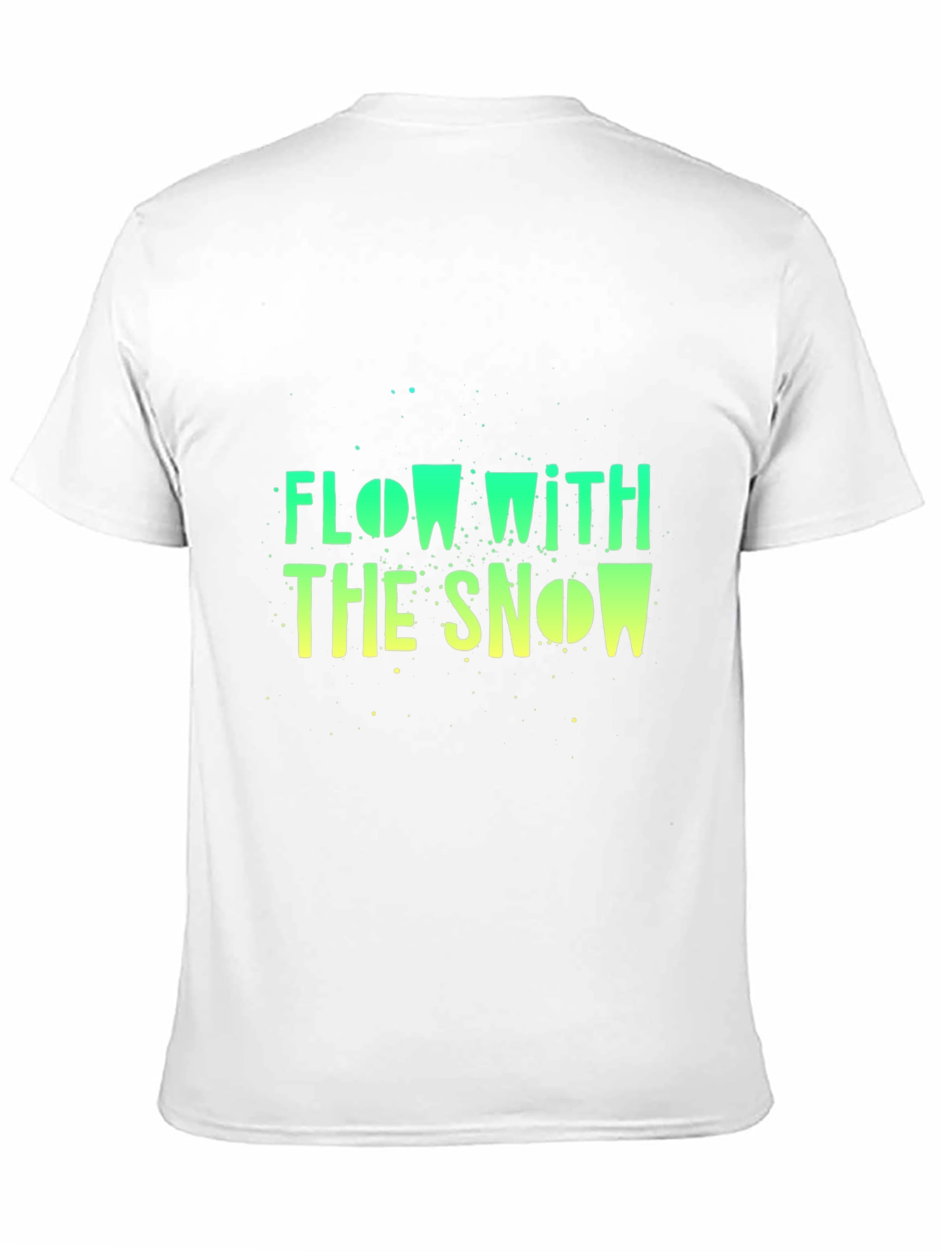 Flow With The Snow Black Graphic T-Shirt