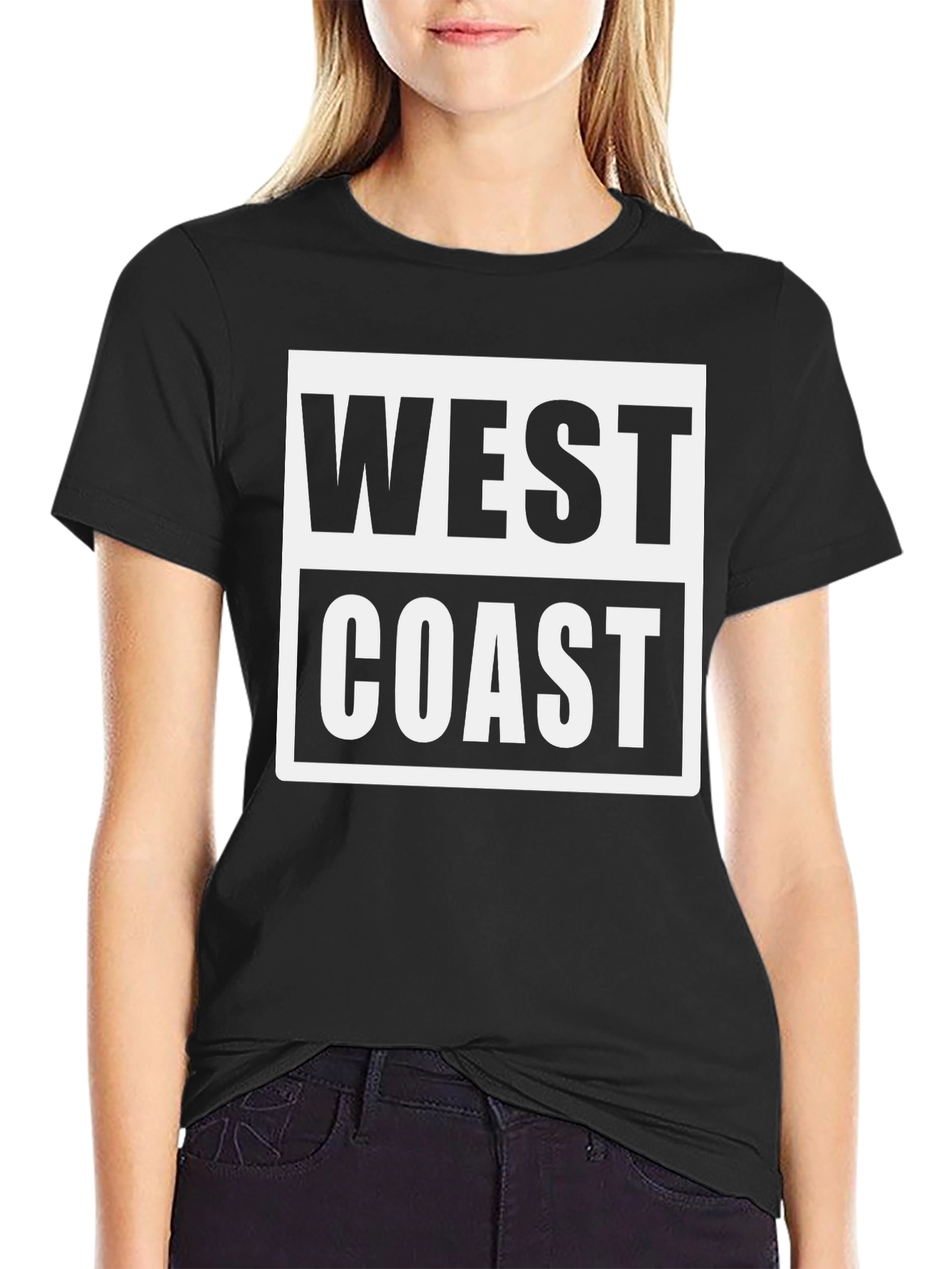 West Coast Graphic T-Shirt - Black