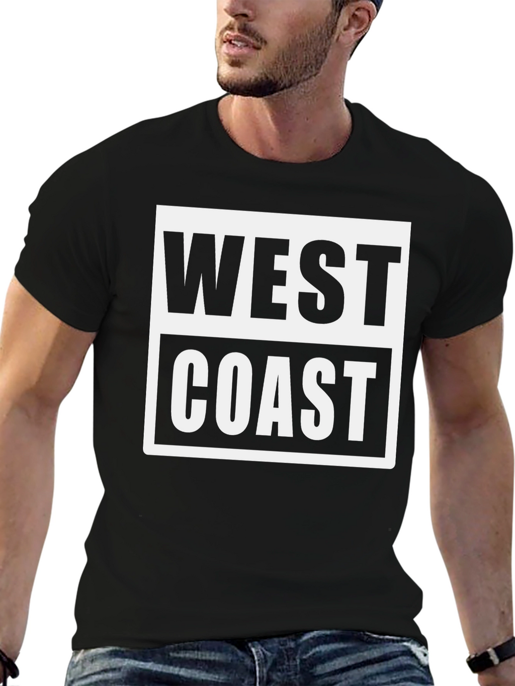 West Coast Graphic T-Shirt - Black