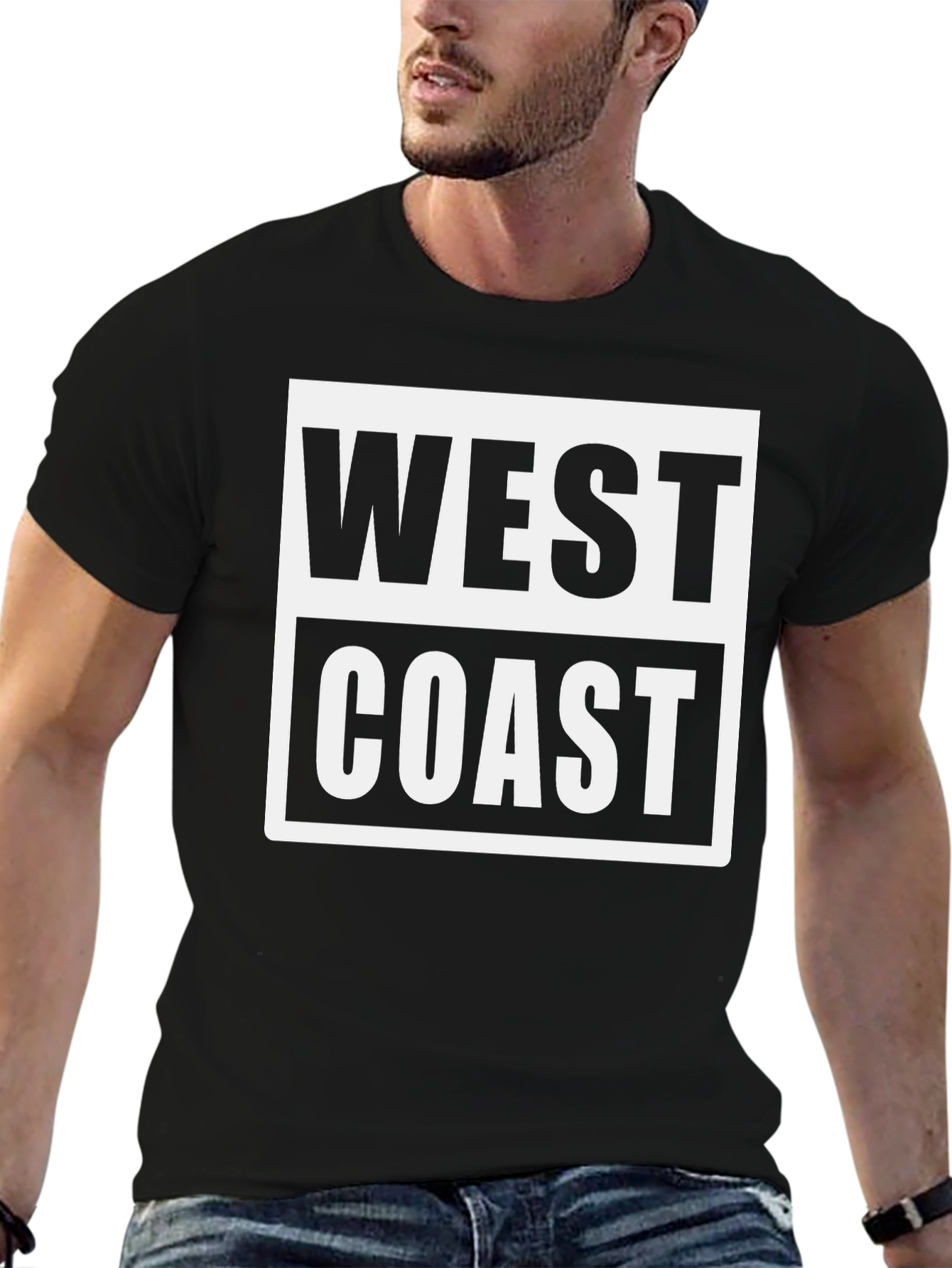 West Coast Graphic T-Shirt - Black