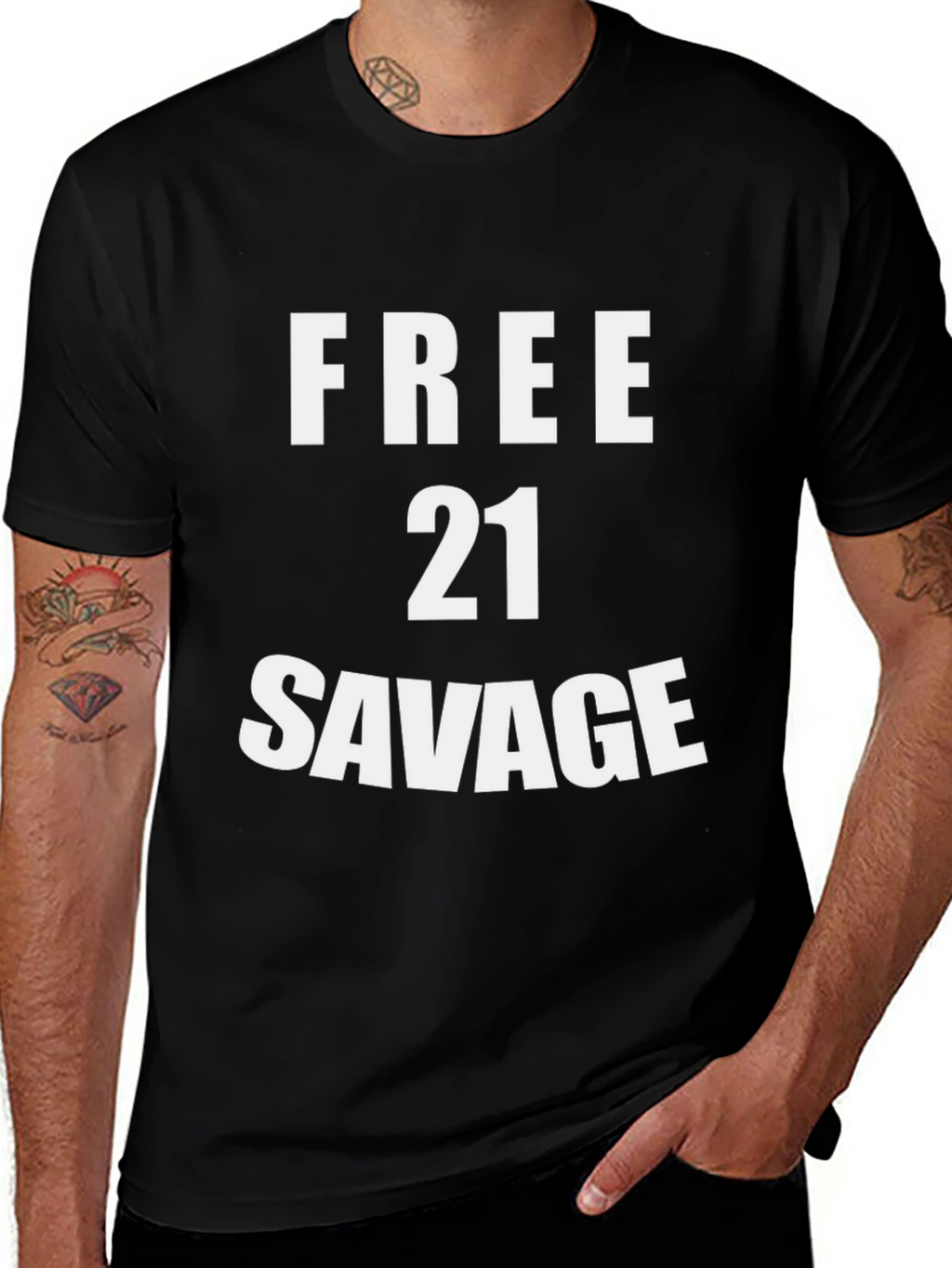 Free 21 Savage Black T-Shirt