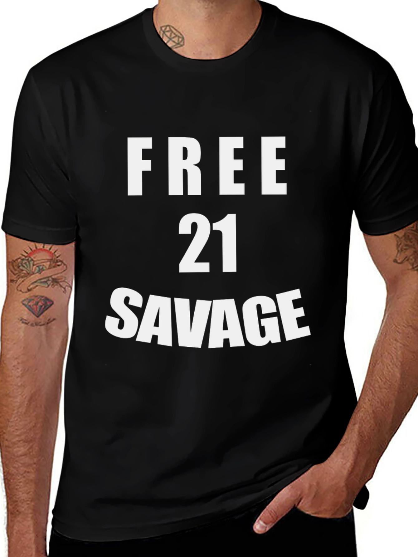 Free 21 Savage Black T-Shirt